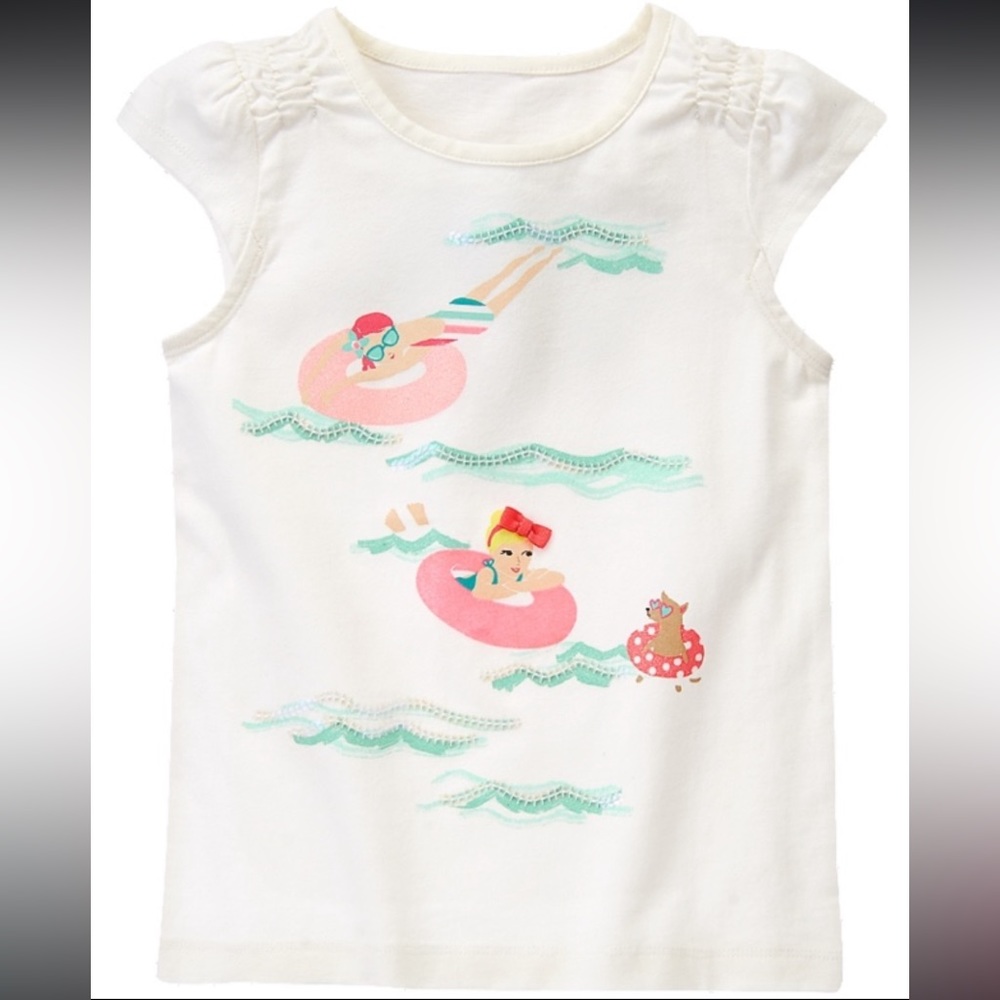 NWT Gymboree ICE CREAM PARLOR Sparkle River Float Tee 5